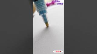 🔵activating my new acrylic paint marker | draw pretty#drawpretty #artwork #shortsvideo #markers