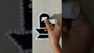 Mahadev Rangoli Art | Satisfying | Mahashivratri Special Rangoli #shorts #rangoli