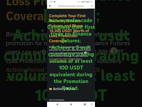 Register for the Promotion;Complete their first trade on Binance Futures 5 usdt Token voucher