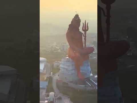 Statue of belief Nathdwara from helicopter | Tallest shiv statue | Bholenath statue |Mahakaal statue