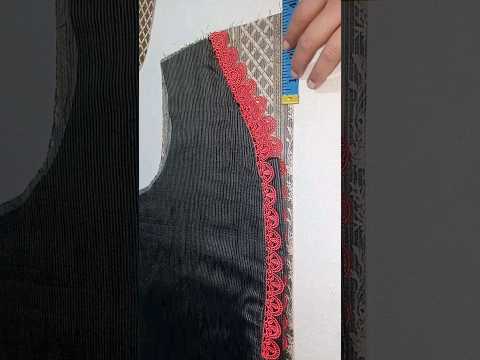 Sewing Tips Back Neck Cutting and stitching #shorts