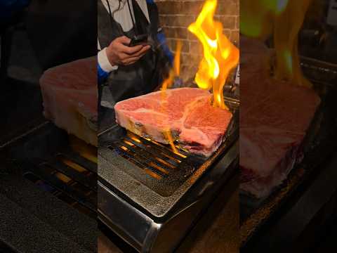 黒毛和牛のTボーンステーキを豪快に焼く!!!wagyubeef　t-bone🐃