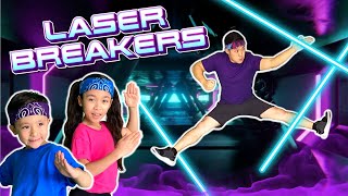 🕴🏻Break the Lasers! VIDEOGAME Workout | Funny Spy Exercise for Kids