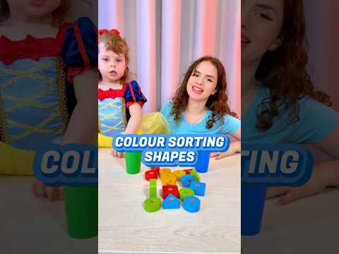 Color Sorting and Shapes for Toddlers | Educational Activities for Toddlers #shorts