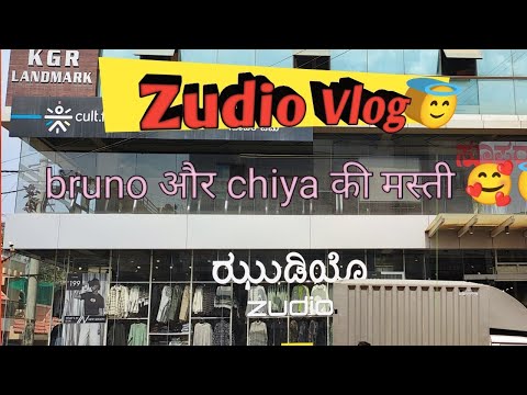 ज़ुडिओ गए आज हम 🥰🥰ll bruno और Chiya ने की पार्क मे स्लाइड 😇😇😇 #zudio #park #doglover