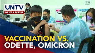 National vaccination day kicks off amid Odette, Omicron threat