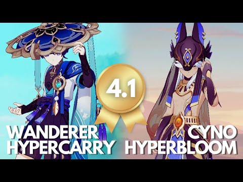 Wanderer Hypercarry and Cyno Hyperbloom - Spiral Abyss 4.1 | Genshin Impact