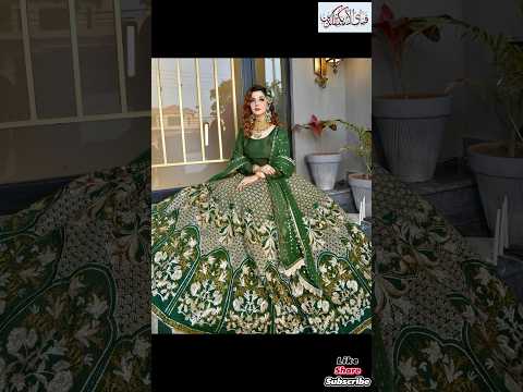 Bridal green dress ideas 2024 @HAMZ786 #green dresses#bridalgreendress #dressdesigningforgirls