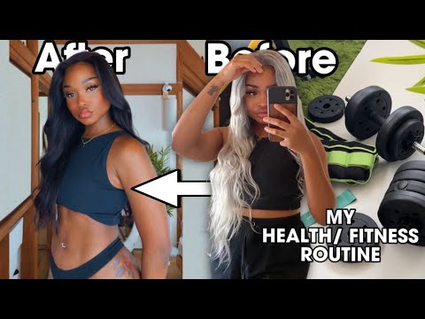 BODY UPDATE 😳 How to get Ab's fast! My fitness & health routine + Ab workout✨