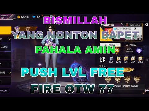 push lvl free fire otw 77