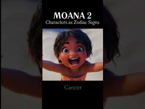 MOANA 2 Characters as Zodiac Signs