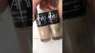 Nude e dourado Match perfeito! Esmaltes Anita