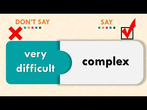 Avoid using the word VERY : Improve your Vocabulary