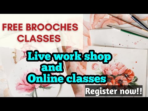 Free Brooches class | Brooches classes in tamil | For class admission whatsapp 8667031010