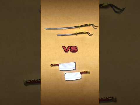 Shogun's katana or Butcher's knives? which one is the best? 🤔 #shorts #shadowfight2