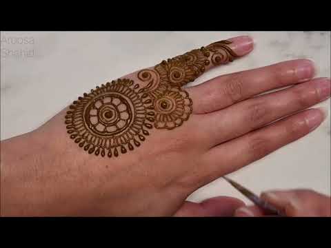 Try This simple Easy Henna design for Eid