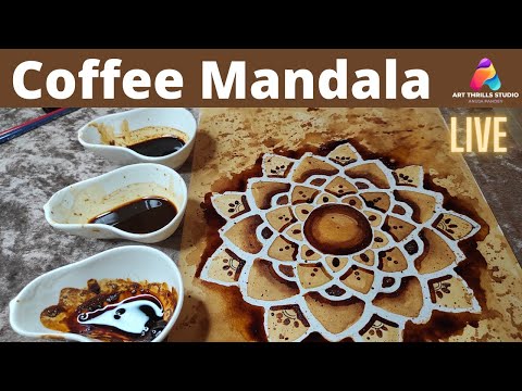 Coffee Mandala Art : Live Workshop - Day 1