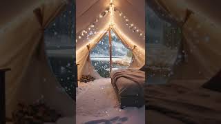 Winter Wonderland Camping Cozy Nights in the Frozen Wilderness! 🏕️ #wintercamping  #snowyadventure