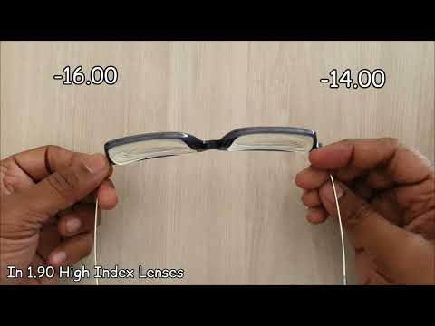 high Index Lenses 1.90 | Power -16.00