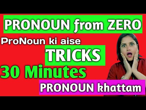 Pronoun in English Grammar|All types of pronoun       Parts of Speech| Hindi to English