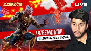 20K DIAMONDS GIVEAWAY DIWALI SPECIAL WITH BADGE99 | Extremathon #freefirelive