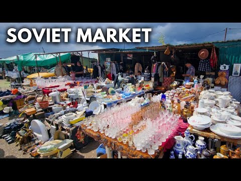 Russian TYPICAL Street Market: Levsha Flea Market