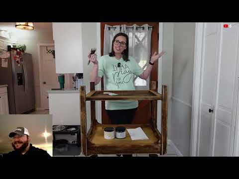 Friday Live Painting an End Table with SILK Paint w/Missy  #live