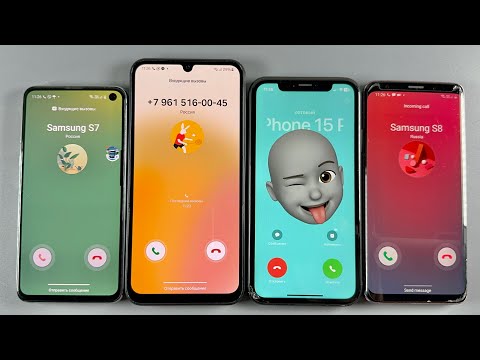 Incoming Call Samsung Galaxy S10e + Samsung Galaxy A24 + IPhone XR + Samsung Galaxy S9