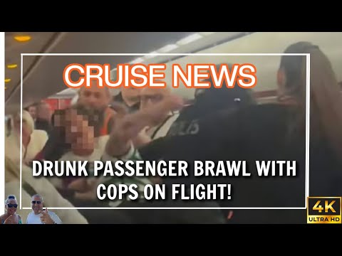 Drunk Passenger Brawl With Cops On Airplane + Frontier Luggage Drama!