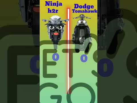 Ninja h2r vs Dodge Tomahawk #comparison #shorts #ytshorts #trending