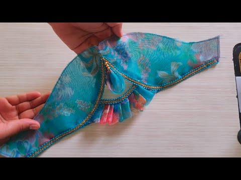 Beautiful model frill sleeve design | Simple and easy method of stitching