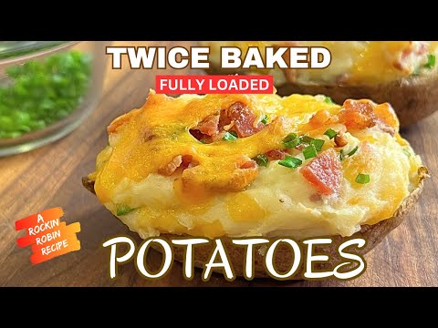 Twice Baked Potatoes With Bacon & Roasted Garlic