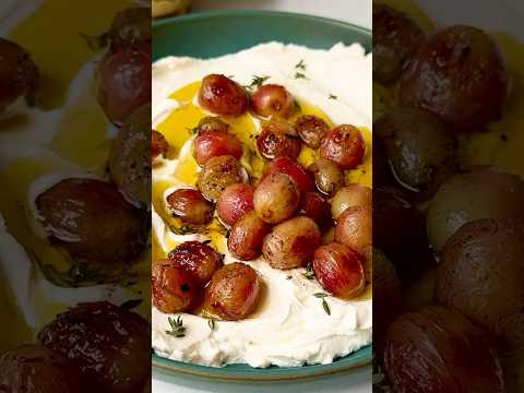 Have you ever tried ROASTED GRAPES? Make this easy appetizer! #shorts #appetizer #easyappetizer