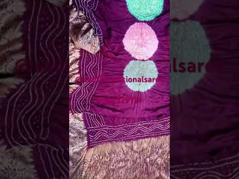 Pure handloom bandheji saree #ghujarathisaree #saree #sareelove #indianwear