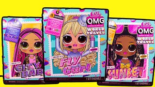 LOL Surprise OMG WORLD TRAVEL DOLLS! Full Unboxing 3 New OMG Dolls