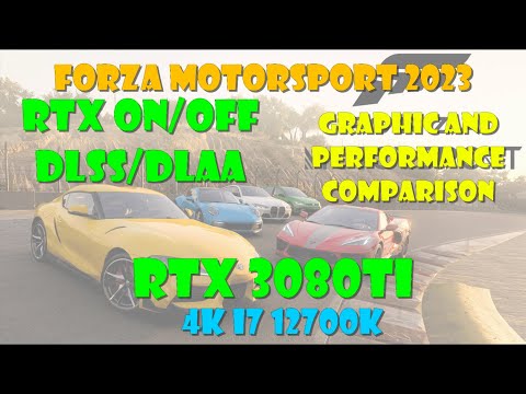 Forza Motorsport 2023 Performance and Graphic and Performance comparison! 4K RTX 3080Ti