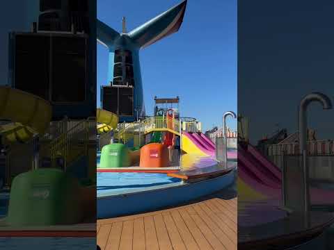 A small cruise ship with a full water park?! #Carnival #Elation #cruise #travel