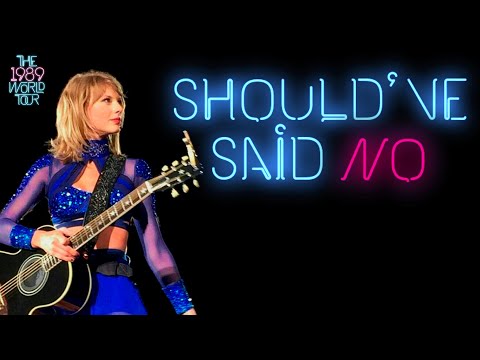 Taylor Swift - Should've Said No (Acoustic) (Live on The 1989 World Tour)