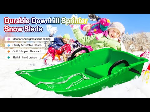 AGPTEK Durable Downhill Sprinter Snow Sled | $100k Bonuses in Description