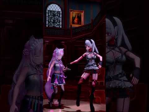 【MMDホロライブ】アイデンティティ- Kanaria / Covered 博衣こより×沙花叉クロヱ #shorts