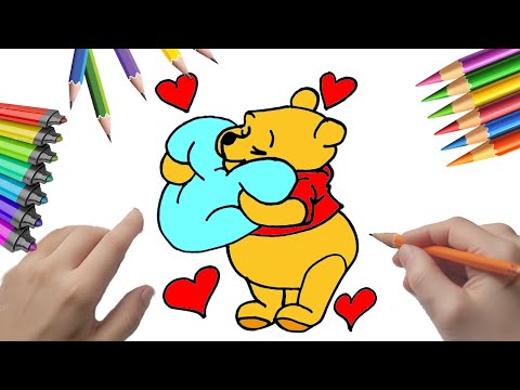 Cómo dibujar a Winnie the Pooh y su almohada