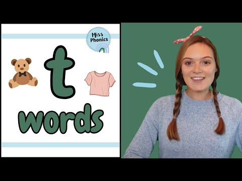 Learn to Blend 't' Words with Miss Phonics | Phonics Blending Practice for Kids | British Teacher