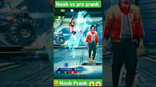 Noob vs pro prank 🤣 free fire prank video #shorts #shortvideo #prankfreefire