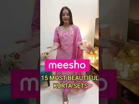 15 Meesho Most Beautiful Suit Set Haul for Karwachauth & Diwali #meesho #meeshohaul #shorts#ytshorts