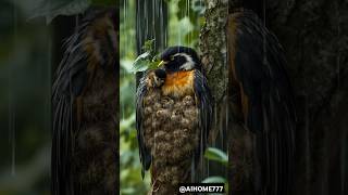 Mother bird warm up their baby birds from rain #birds #wildbirds #mother #love #nature #rain