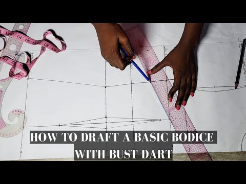 HOW TO DRAFT A BASIC BODICE EASILY| Beginner-friendly