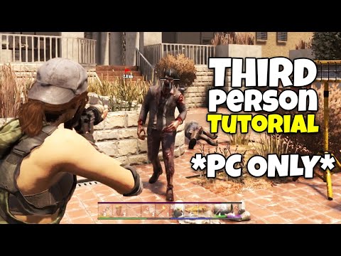 How To Go Third Person - 7 Days To Die 1.0 (Free Camera, Creative Mode)