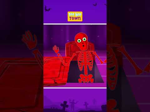 Skeleton Color Game #scaryrhymesforkids #shortsfeed #kidssongs #halloween