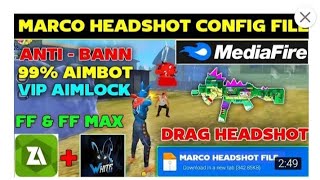 Free fire auto Marco headshot drag config file 🇦🇫 auto headshot config file | ff max antiban config