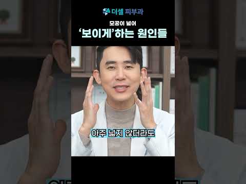 모공이 넓어 "보이게" 하는 세가지 주요 원인  #모공